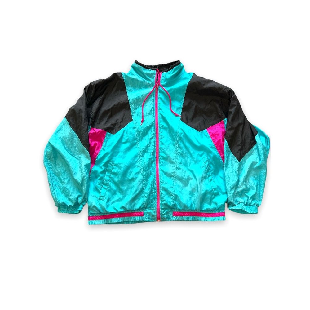 COPY - 90s Vintage Multicolor Windbreaker XL